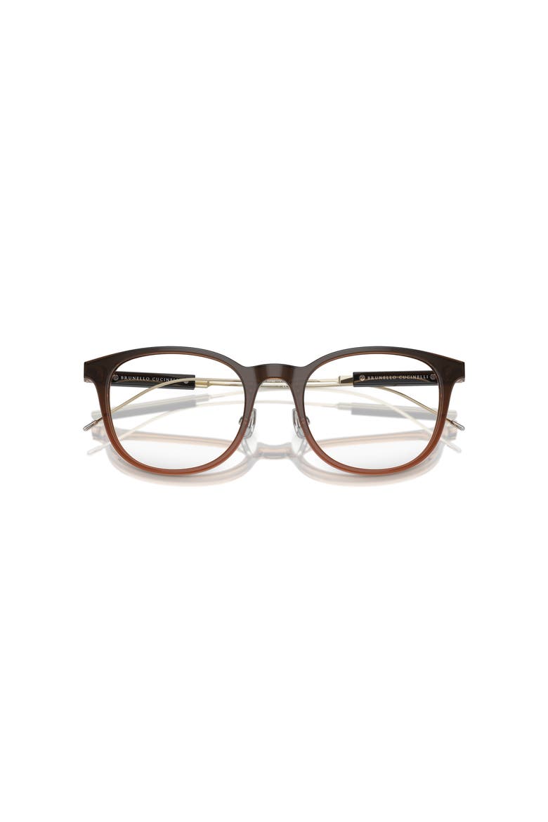 51mm Rectangle optical glasses, Alternate, color, Brown