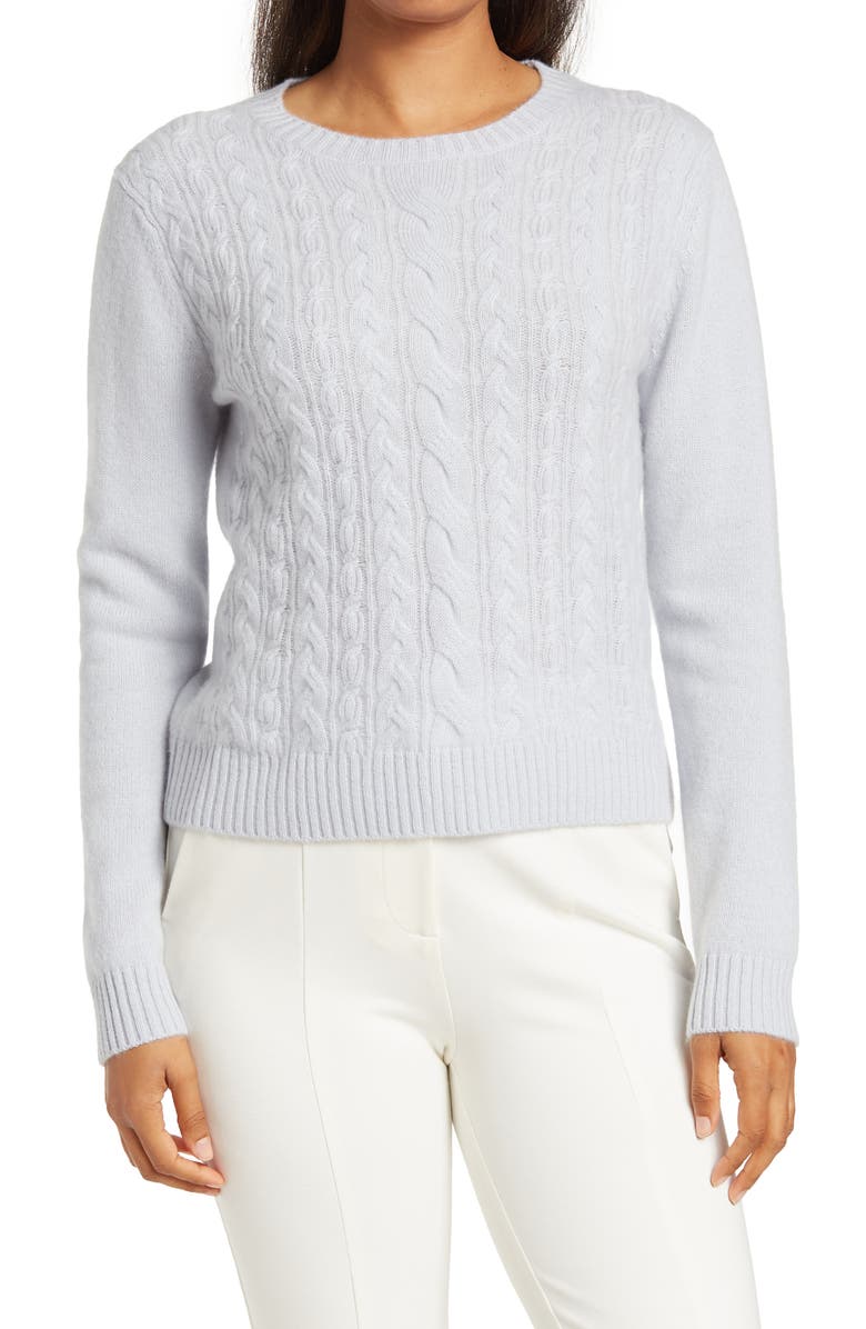 Magaschoni Cashmere Cable Knit Sweater, Main, color, 