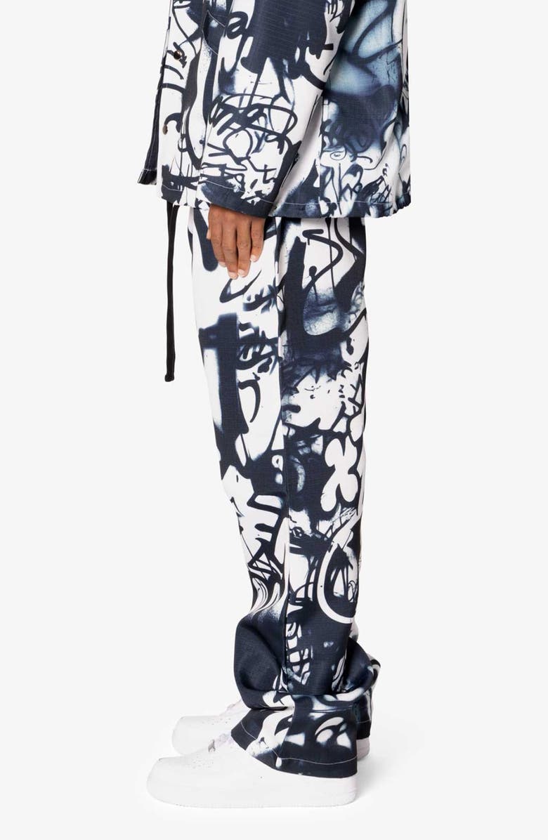 mnml Graffiti Coach Ripstop Pants, Alternate, color, 