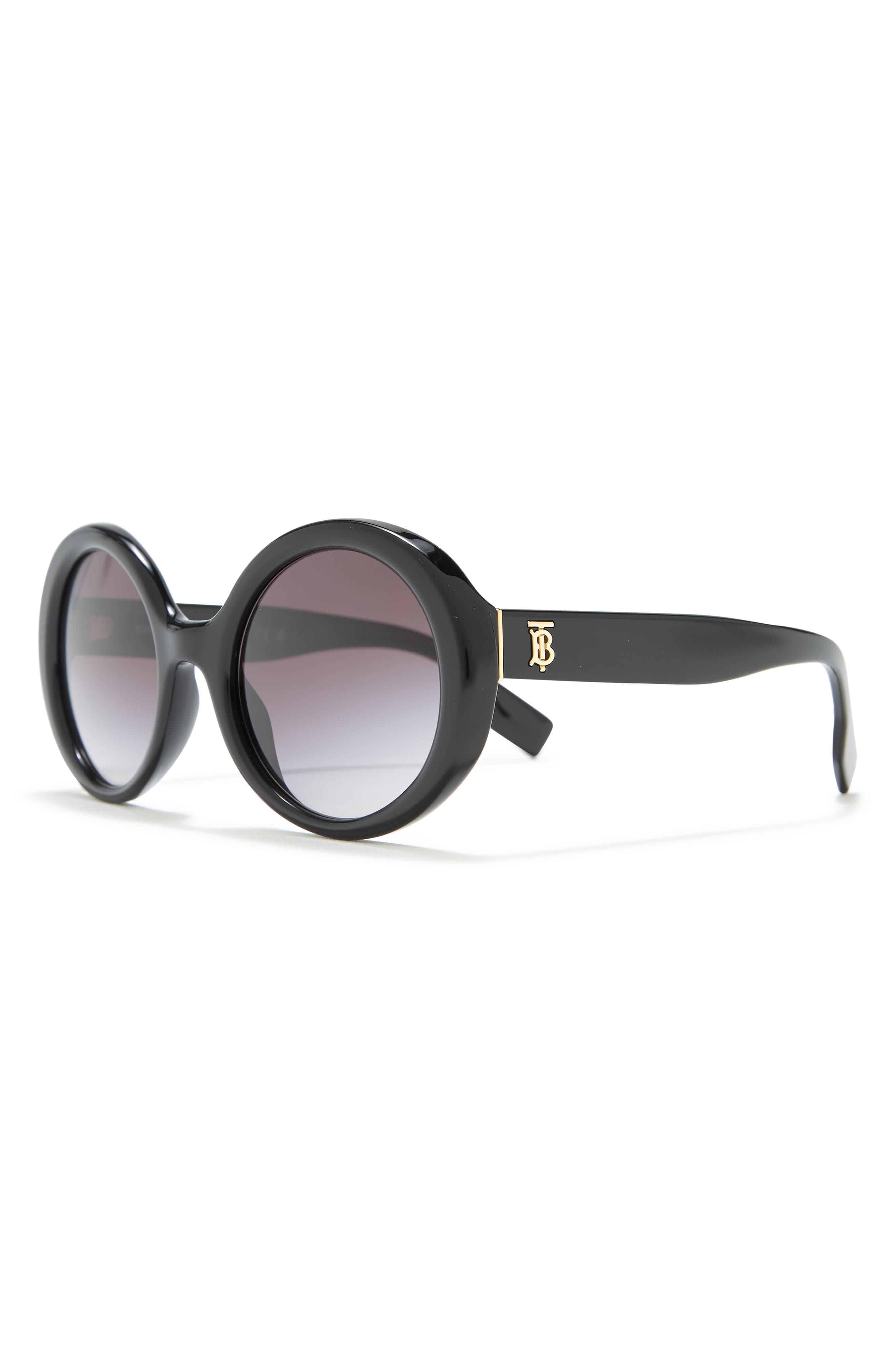 BURBERRY 52mm Classic Reloaded Round Sunglasses