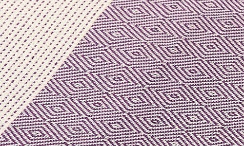 Depera Diamente Cotton Throw Blanket In Purple