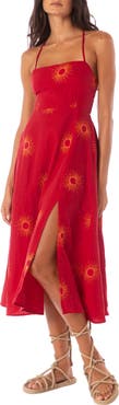 Maaji Eclipse Remi Linen Cover-Up Midi Sundress