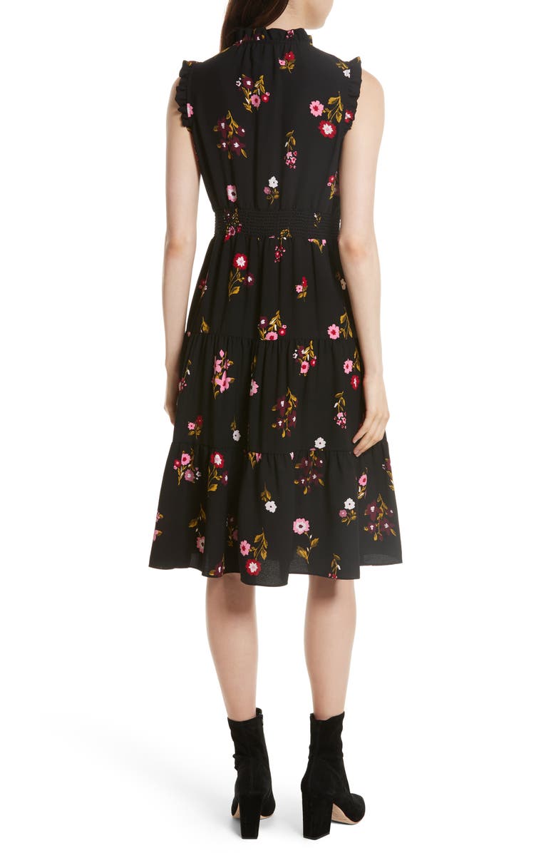 Kate Spade New York in bloom smocked waist dress, Alternate, color,