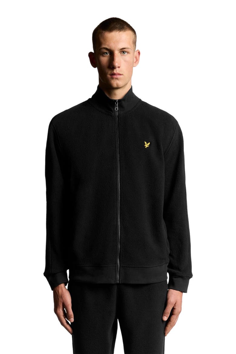 Long Sleeve Polar Fleece Track Jacket, Alternate, color, Jet Black