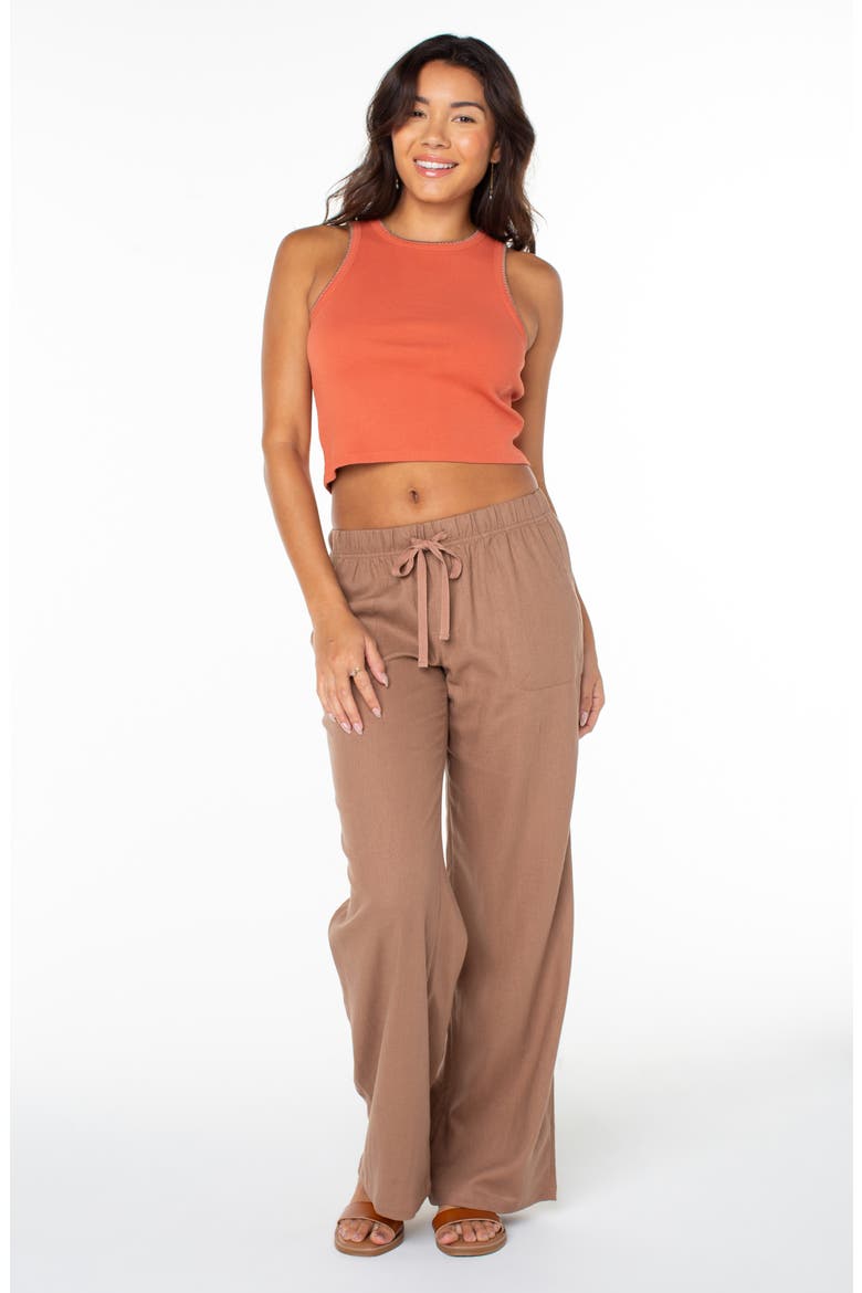 Lagoon Cover-Up Pants, Alternate, color, BROWNIE