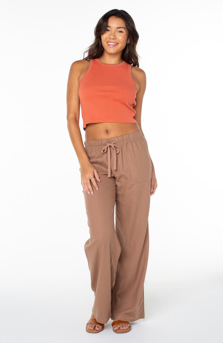 Roxy Lagoon Cover-Up Pants, Alternate, color, Brownie