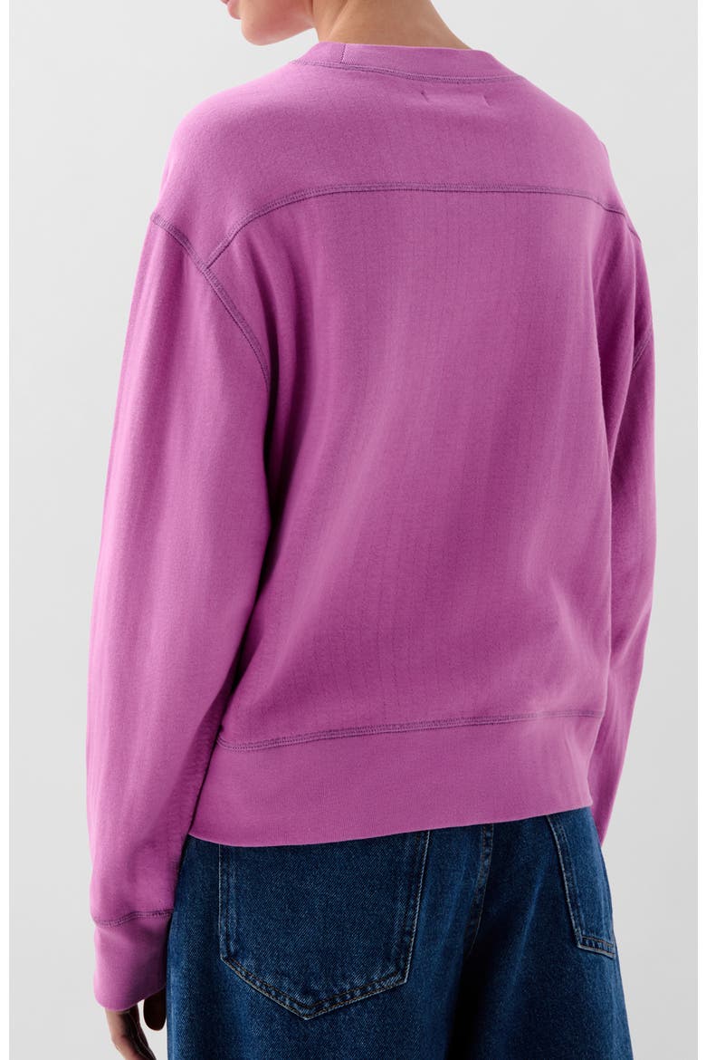 Waffle Patch Sweater, Alternate, color, Mauve