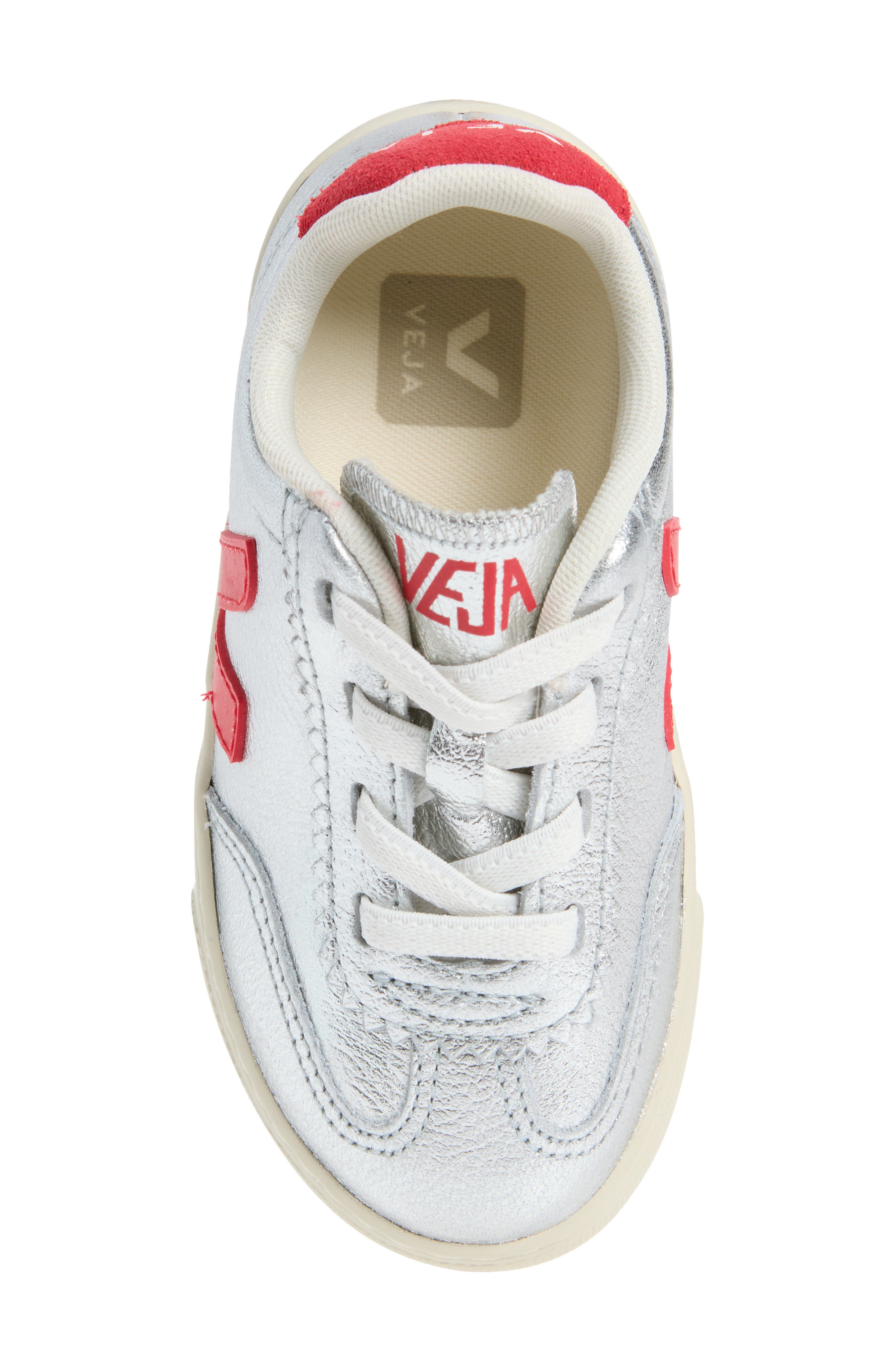 Veja Kid's Small Volley O.T. Sneaker, Alternate, color, Silver Pekin