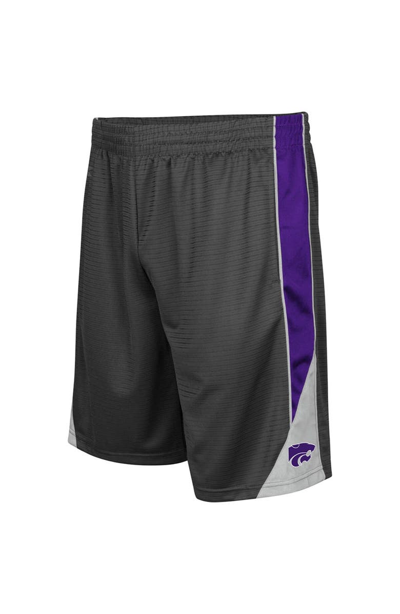 COLOSSEUM Men's Colosseum Charcoal Kansas State Wildcats Turnover Shorts, Main, color, Charcoal