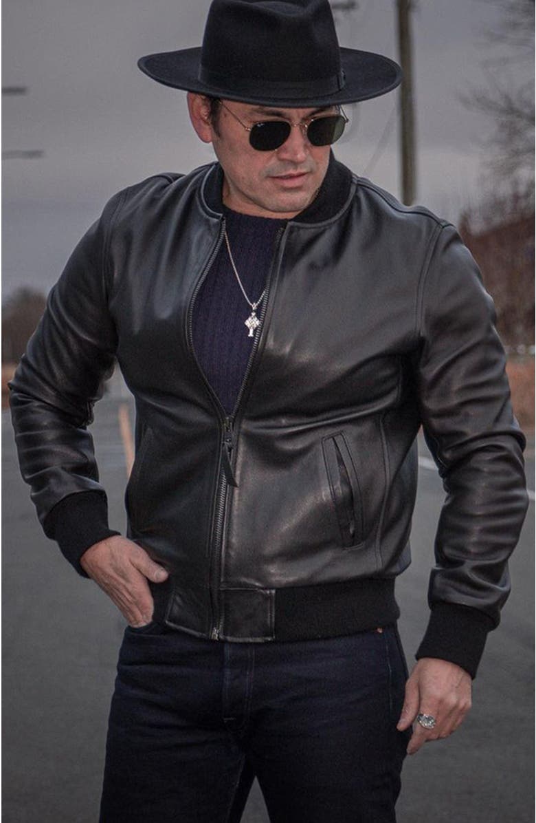 Last Wolf Elk Bomber Jacket, Alternate, color, Black