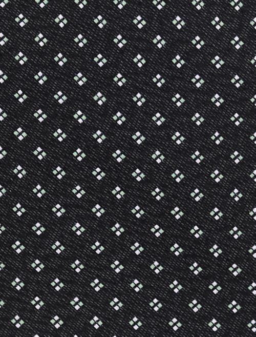Michael Kors Big & Tall Alonso Neat Patterned Tie In Black