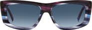 Missoni 60mm Gradient Rectangular Sunglasses
