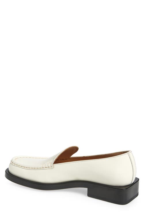 Jacquemus Les Mocassins Leather Loafers In Off-white 110