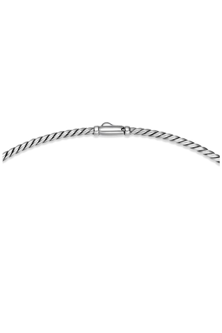 Sculpted Cable Necklace, Alternate, color, SILVER