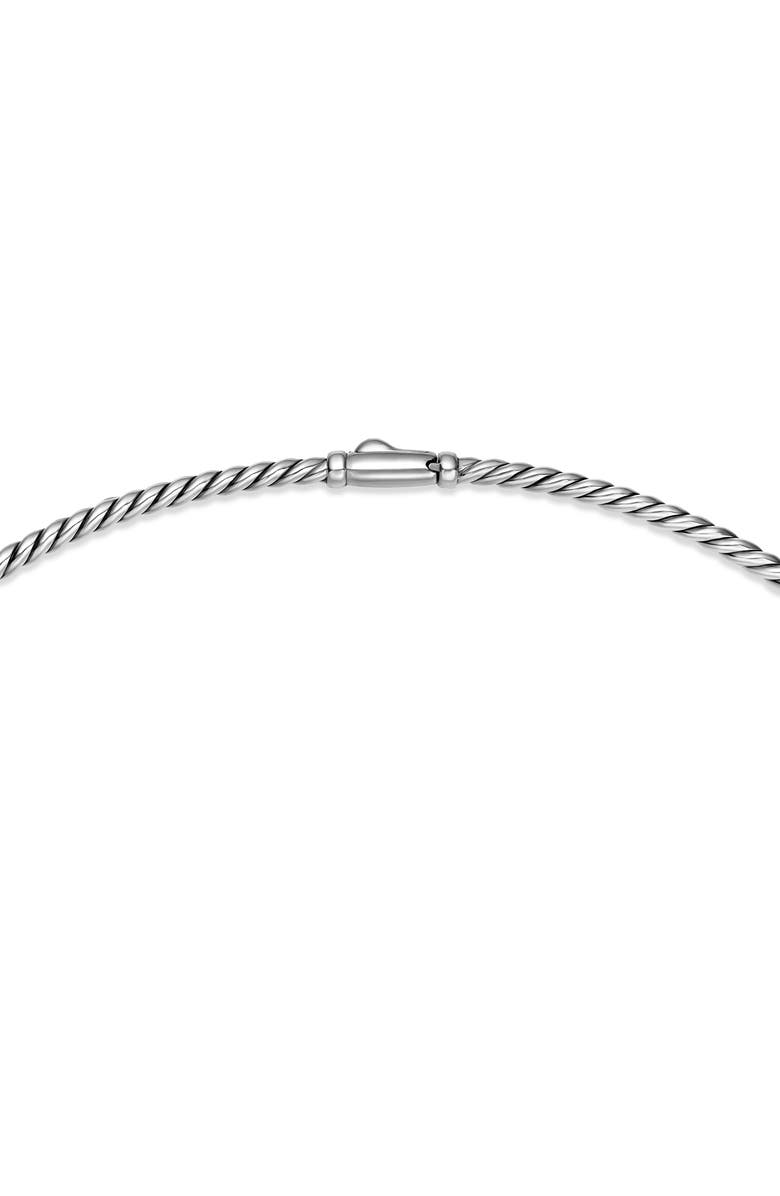 David Yurman Sculpted Cable Necklace, Alternate, color, Silver
