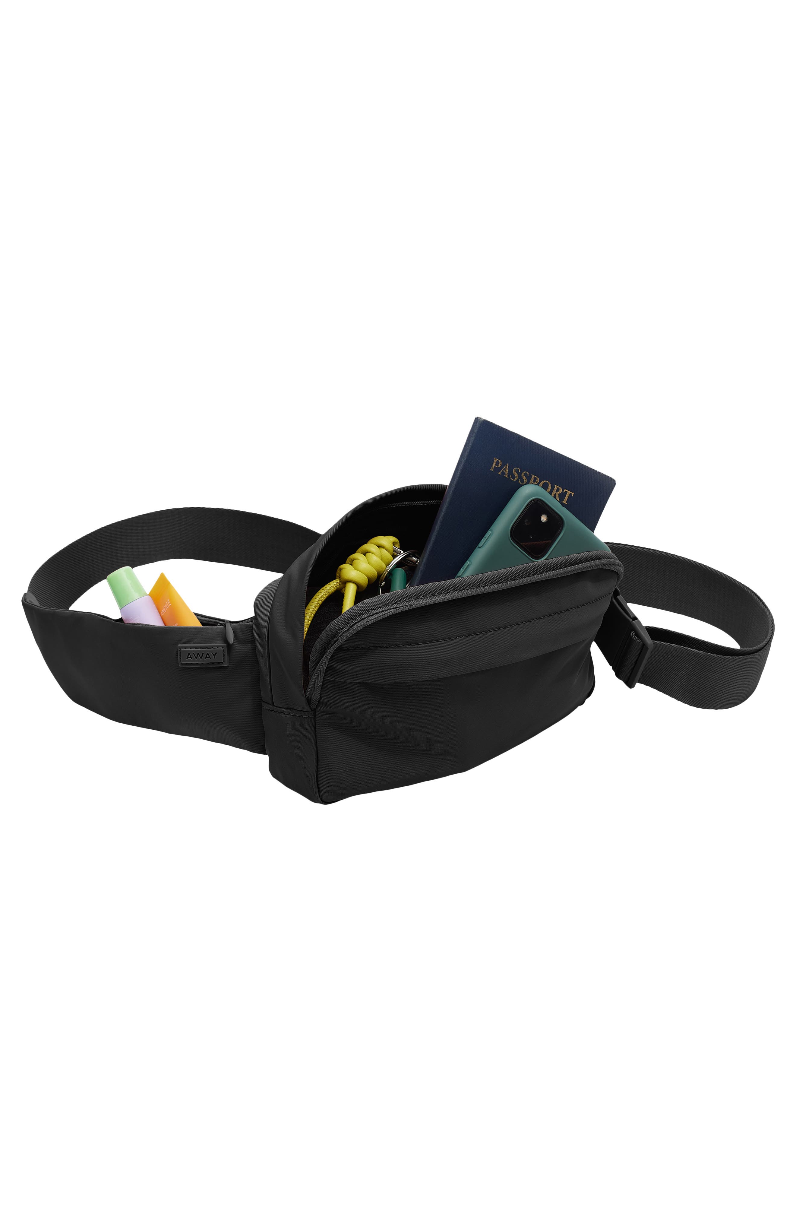 Away Featherlight Sling Bag, Alternate, color, Jet Black