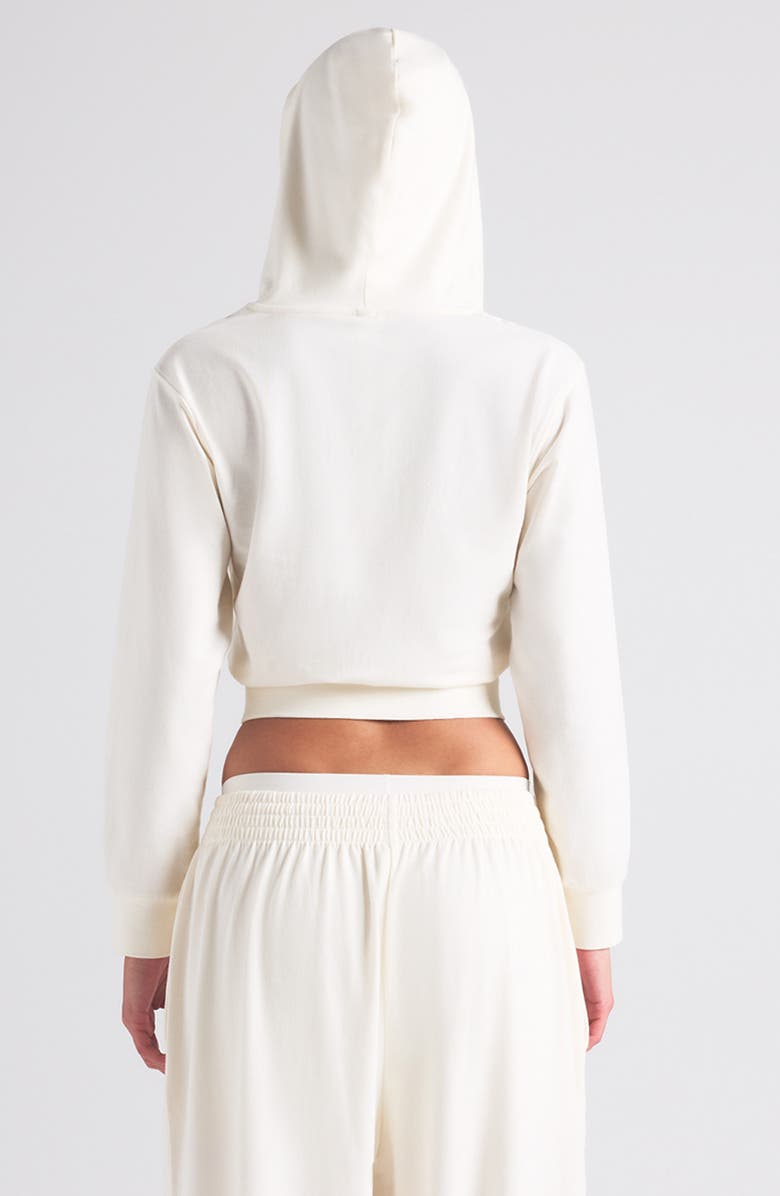 SKIMS Cotton Jersey Zip-Up Hoodie, Alternate, color,