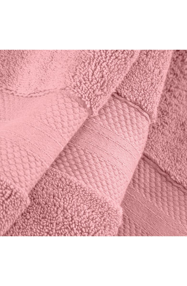 Superior Aria 2-Piece Turkish Cotton Bath Towels, Alternate, color, Pink