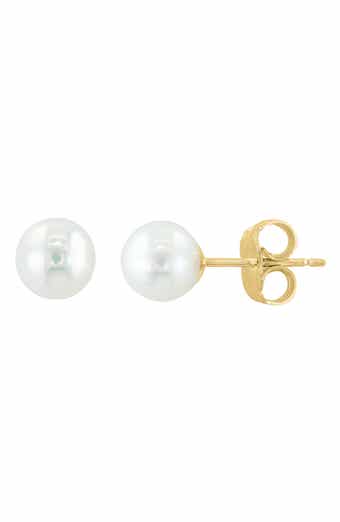 EFFY 14K Yellow Gold 5-5.5mm Freshwater Pearl Stud Earrings