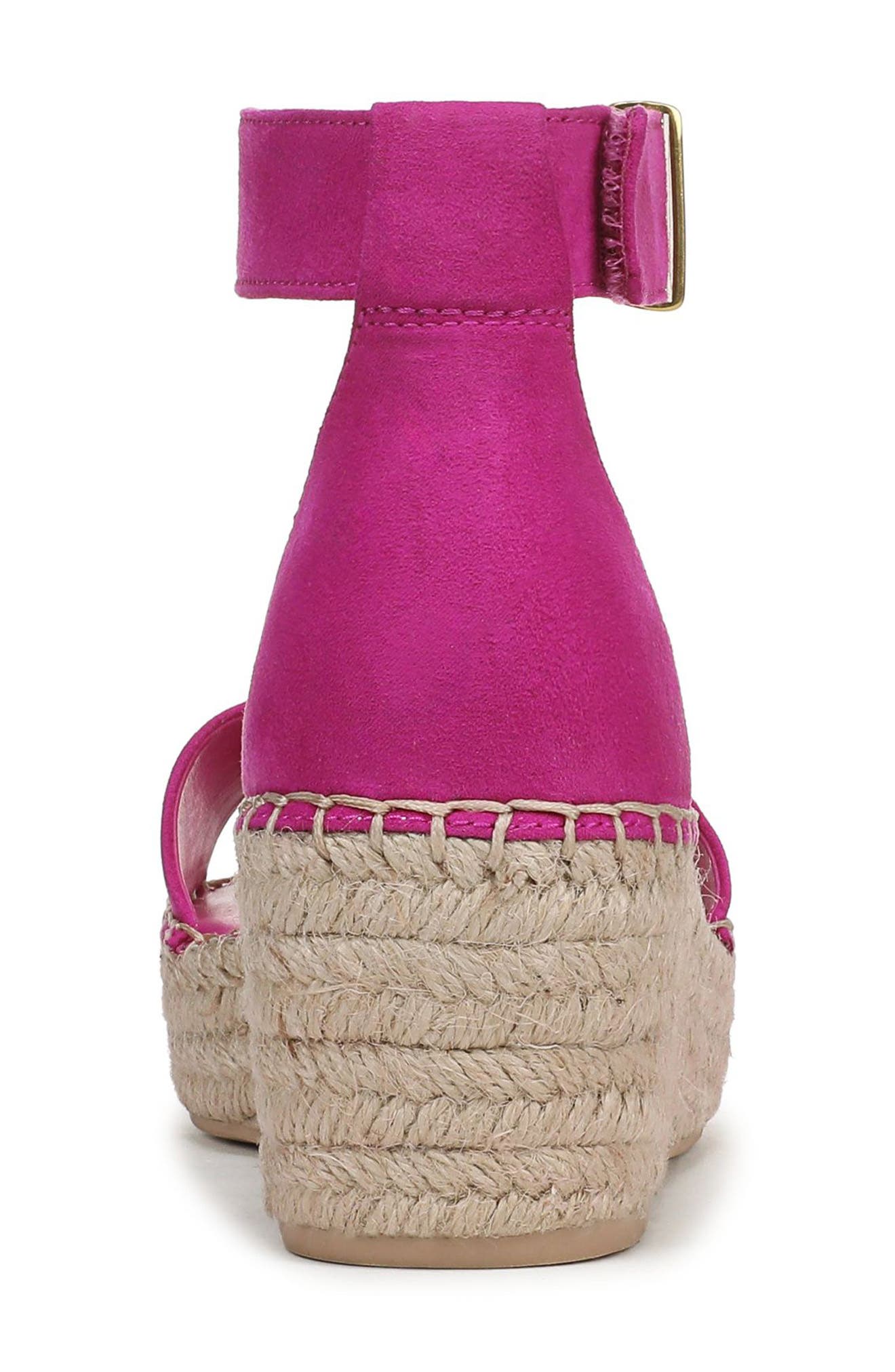 Pela Espadrille Platform Sandal, Alternate, color, FUCHSIA