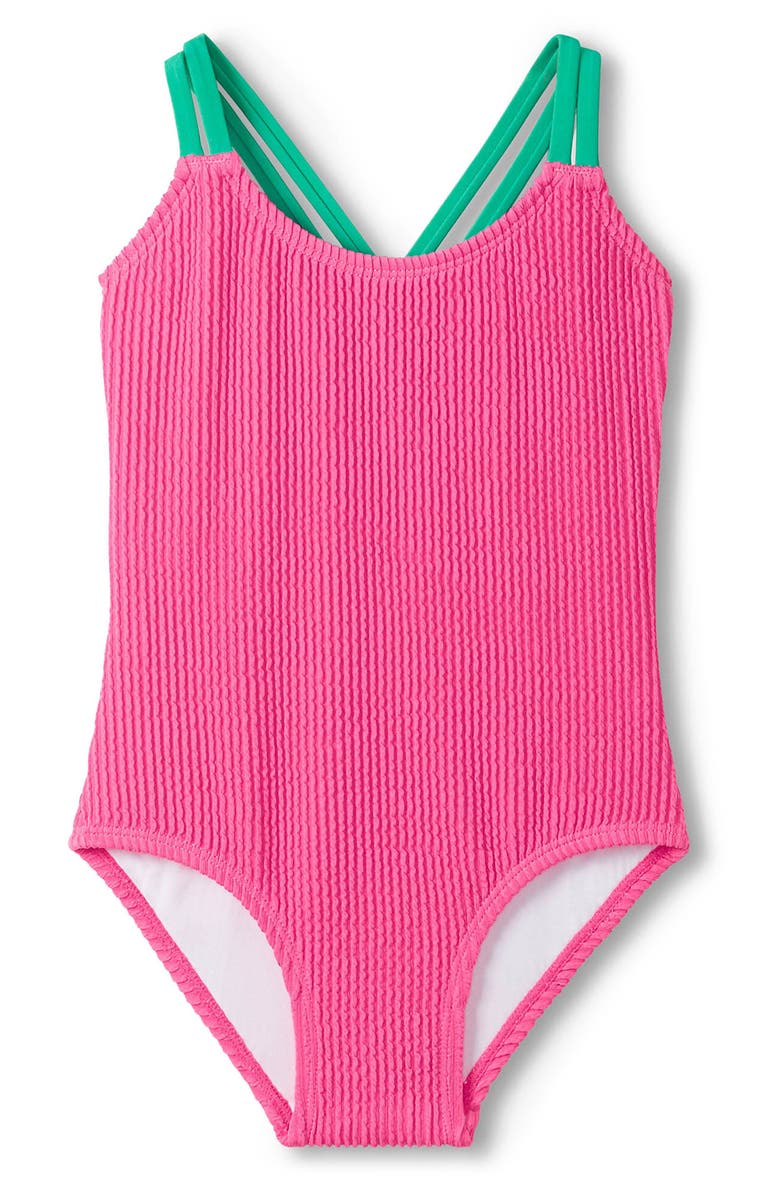 Hatley Kids' Azalea One-Piece Swimsuit, Main, color, Pink