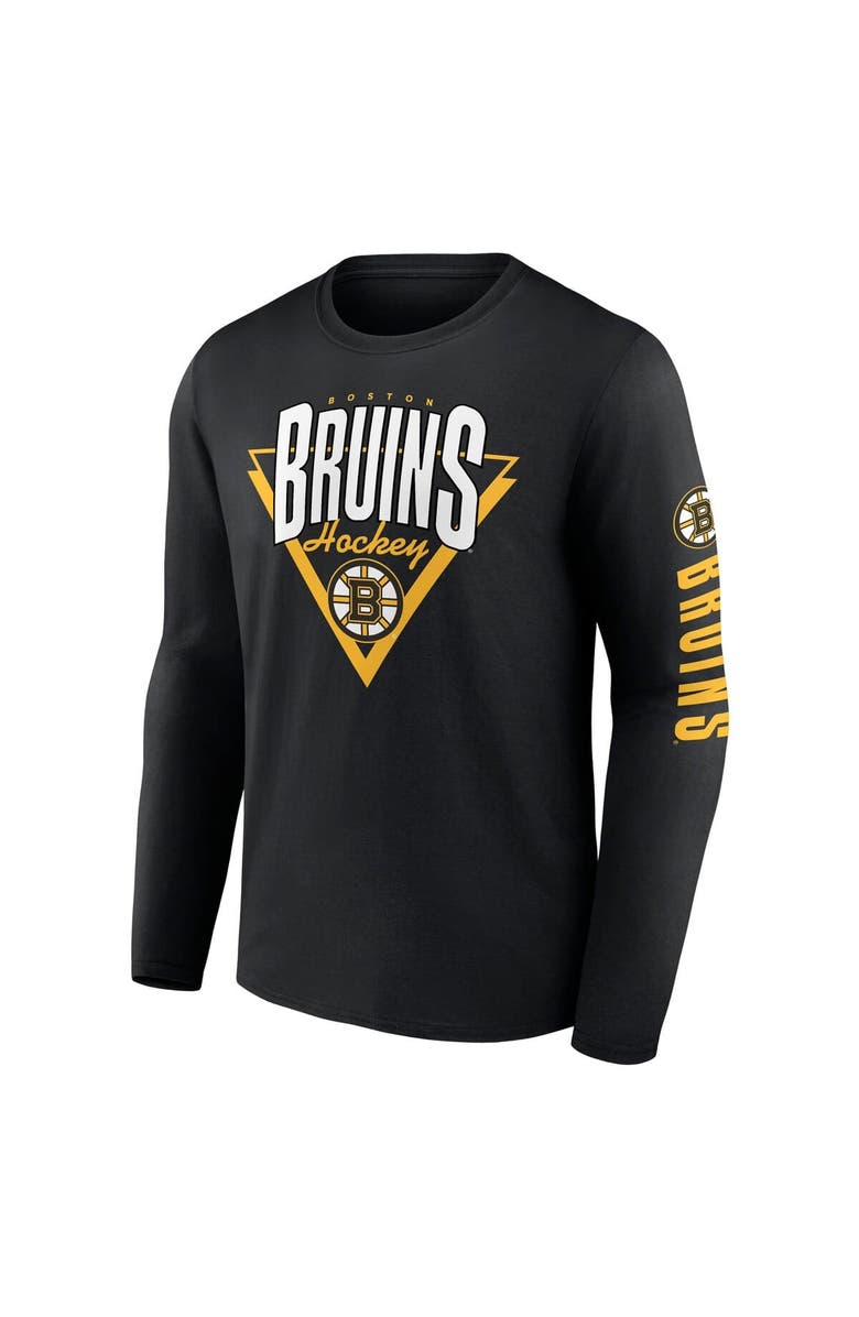 FANATICS Men's Fanatics Black Boston Bruins Headline Long Sleeve T-Shirt, Alternate, color, Black