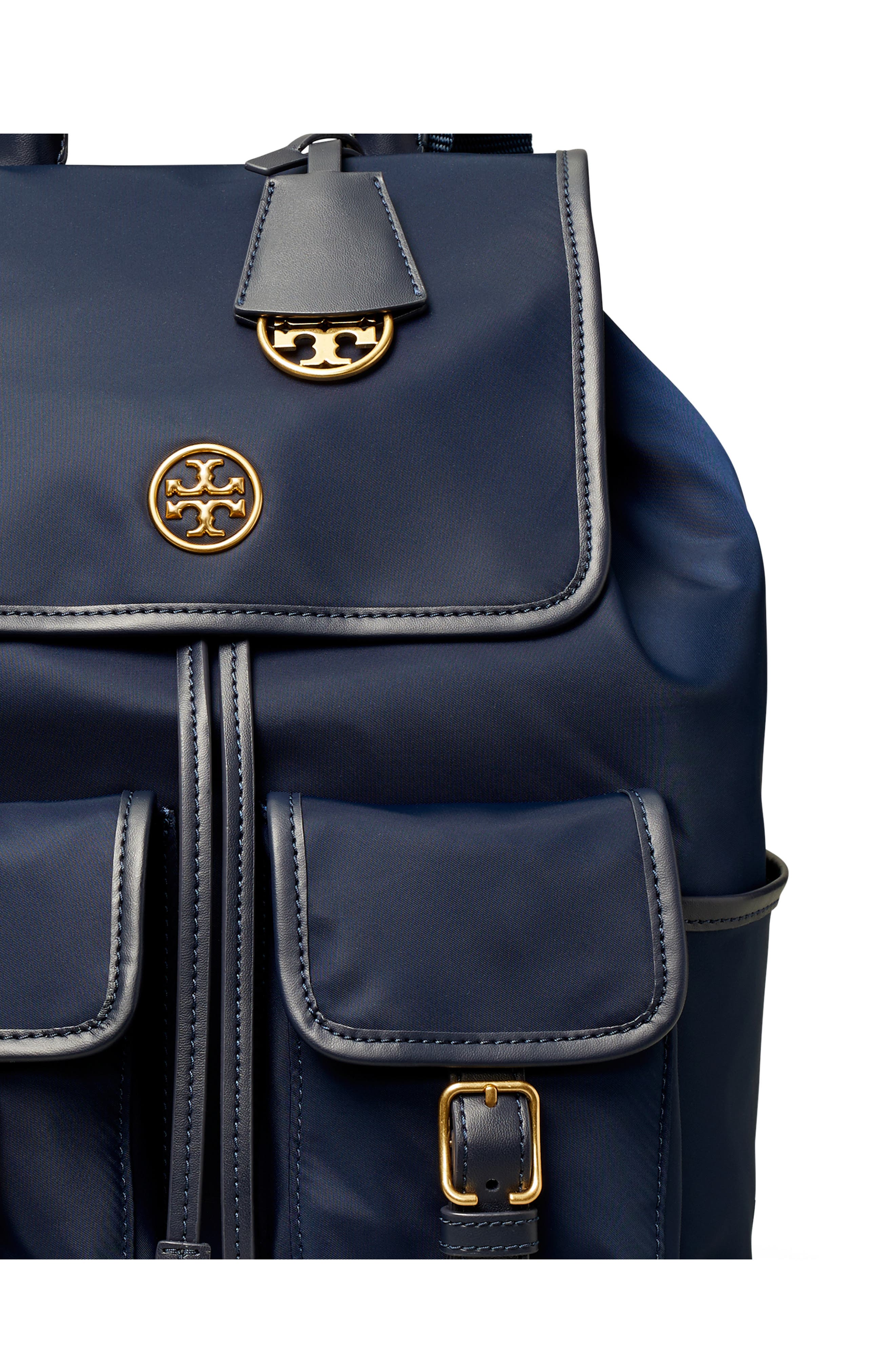 Piper Flap Nylon Backpack, Alternate, color, Z/DNUROYAL NAVY