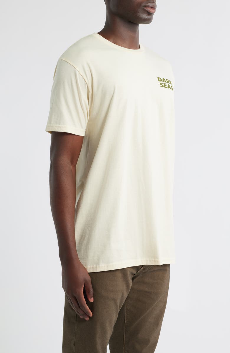 DARK SEAS Steelhead Cotton Logo Graphic T-Shirt, Alternate, color, Cream