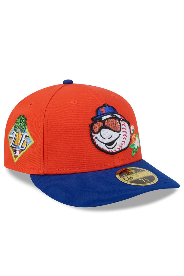 Men's New Era  Orange/Royal New York Mets 2026 Spring Training Low Profile 59FIFTY Fitted Hat, Main, color, Orange