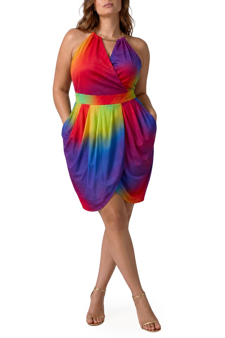 Rainbow Connection Dress, Main, color, MULTI