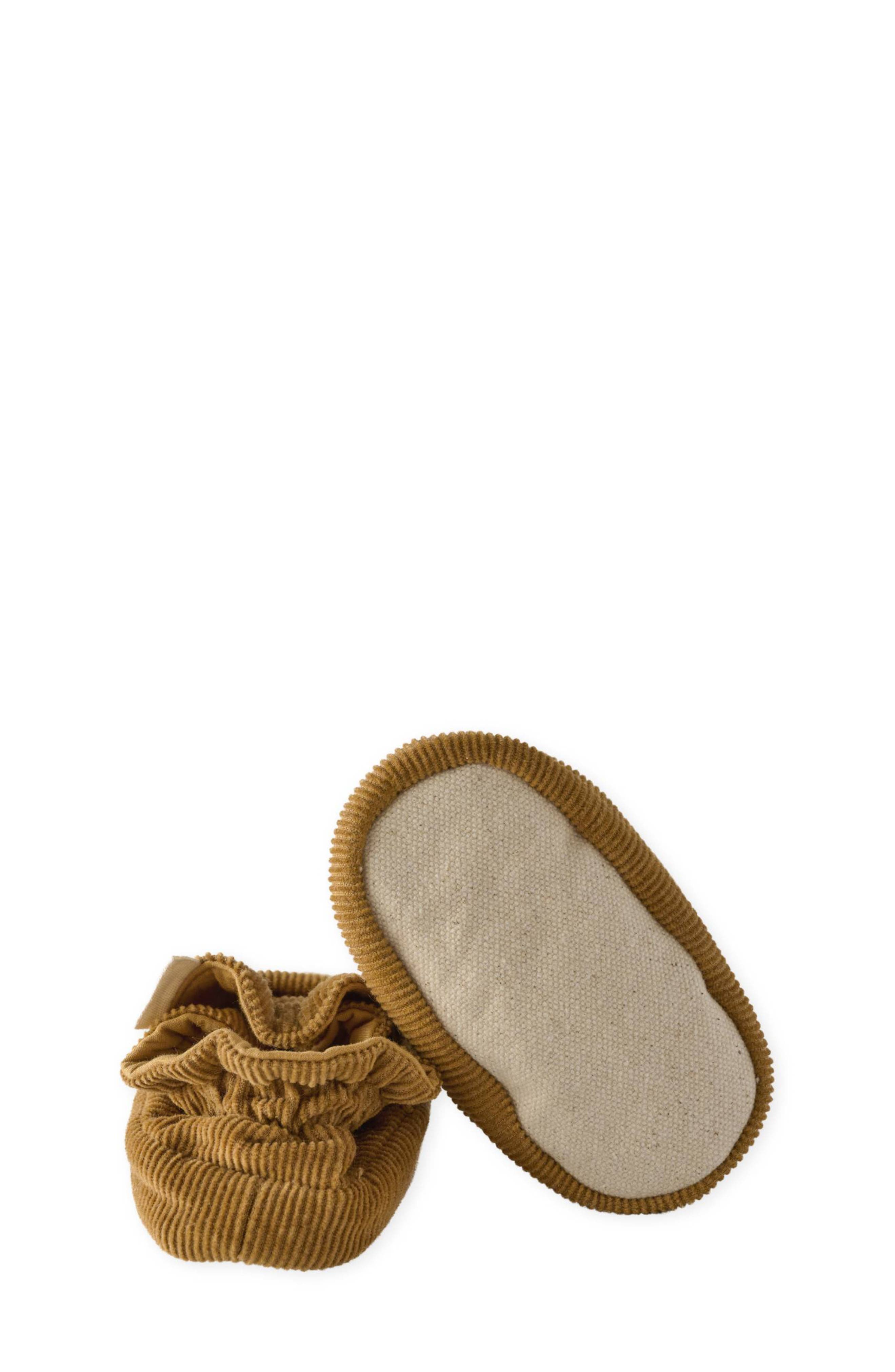 Pehr Organic Cotton Corduroy Bootie, Alternate, color, Ochre