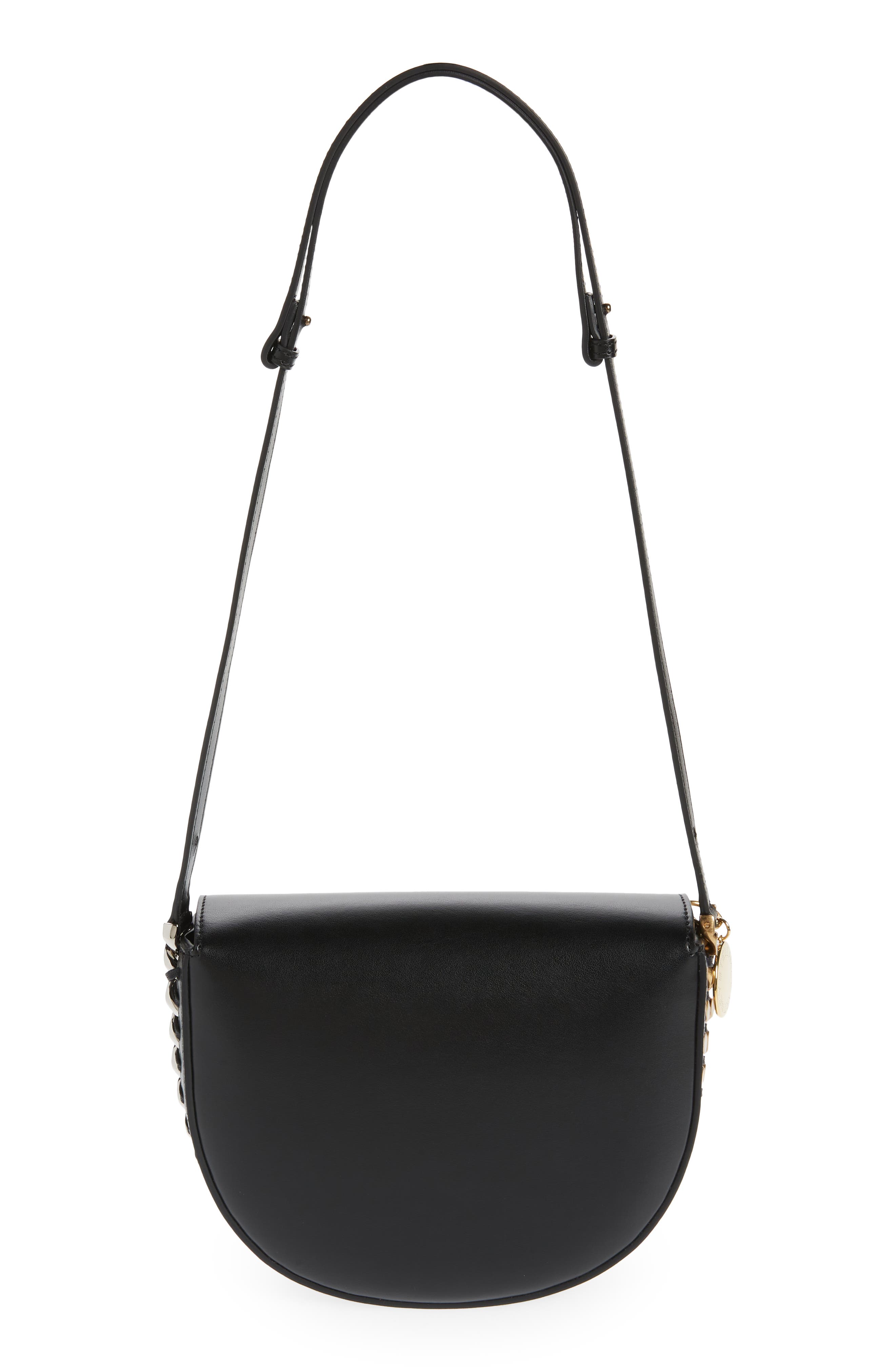 Stella McCartney Medium Frayme Flap Faux Leather Shoulder Bag, Alternate, color, 