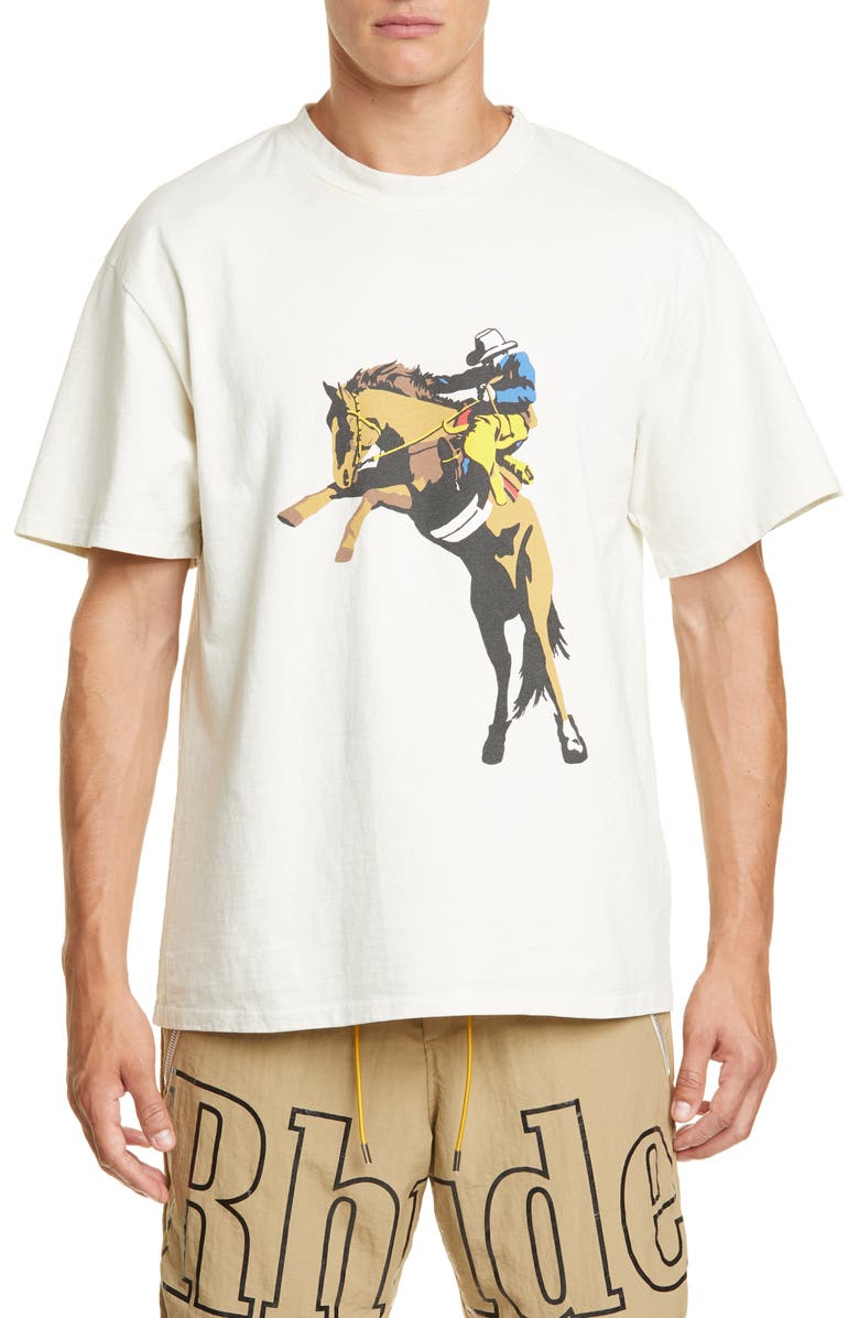 Rhude Gallop Horse T-Shirt, Alternate, color, 