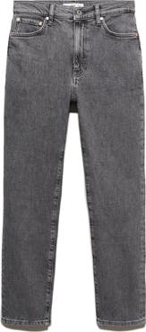 MANGO Slim Fit Crop Jeans
