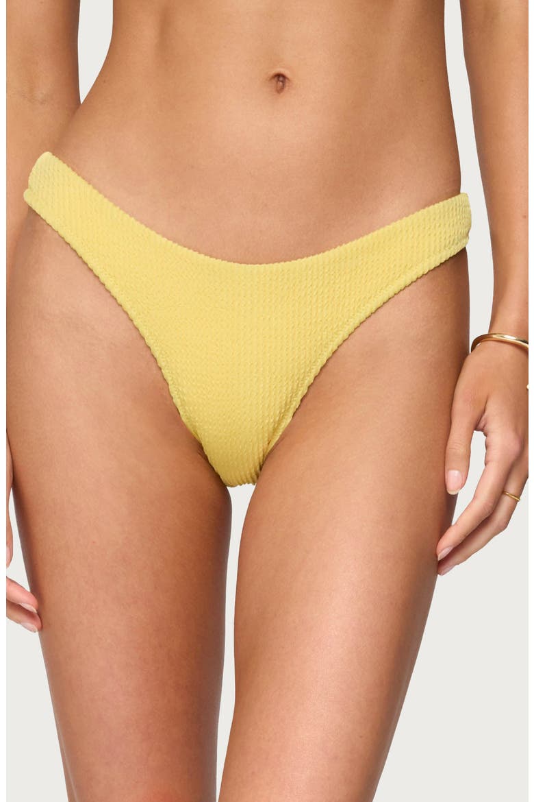Oasis Scrunch Bikini Bottoms, Alternate, color, YELLOW