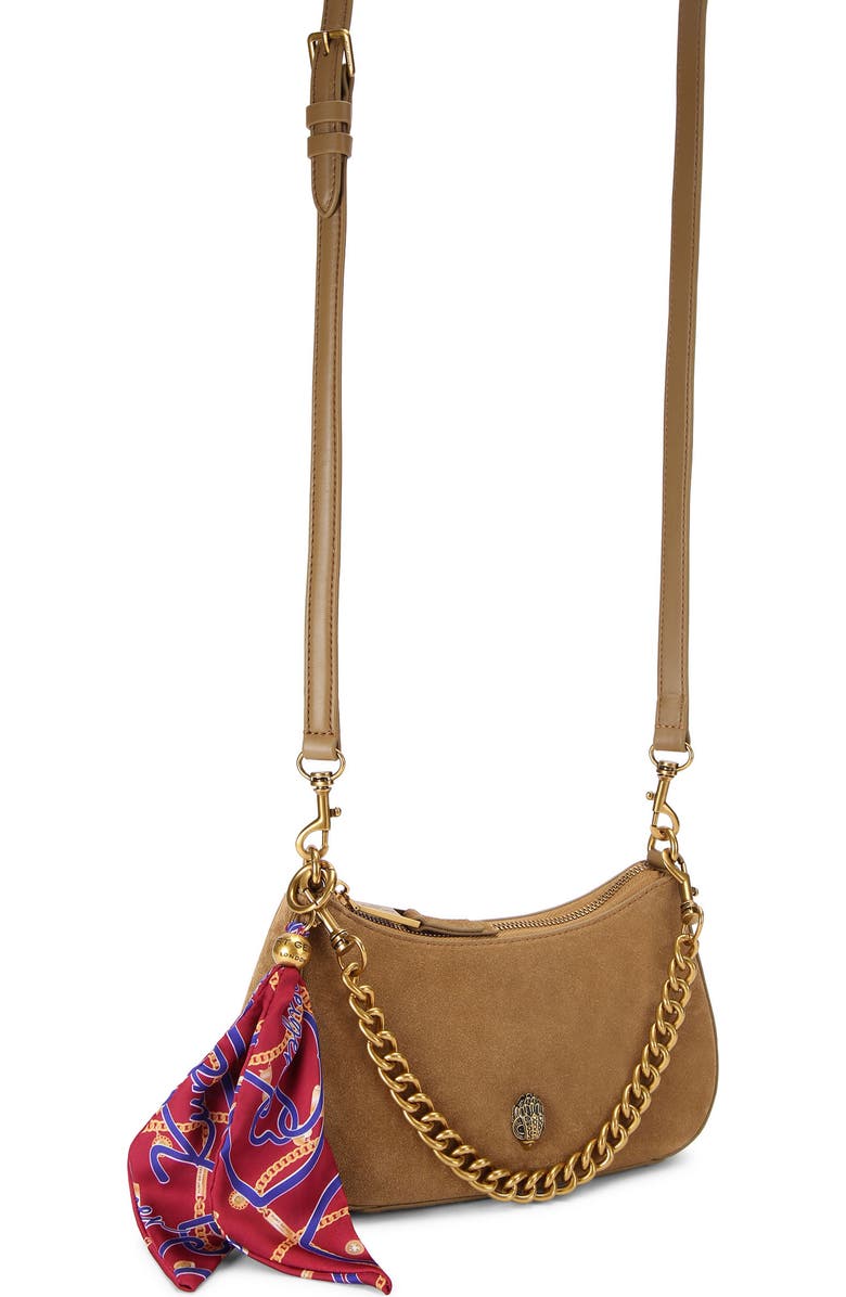 Kurt Geiger London Sloane Suede Hobo Crossbody Bag, Alternate, color,