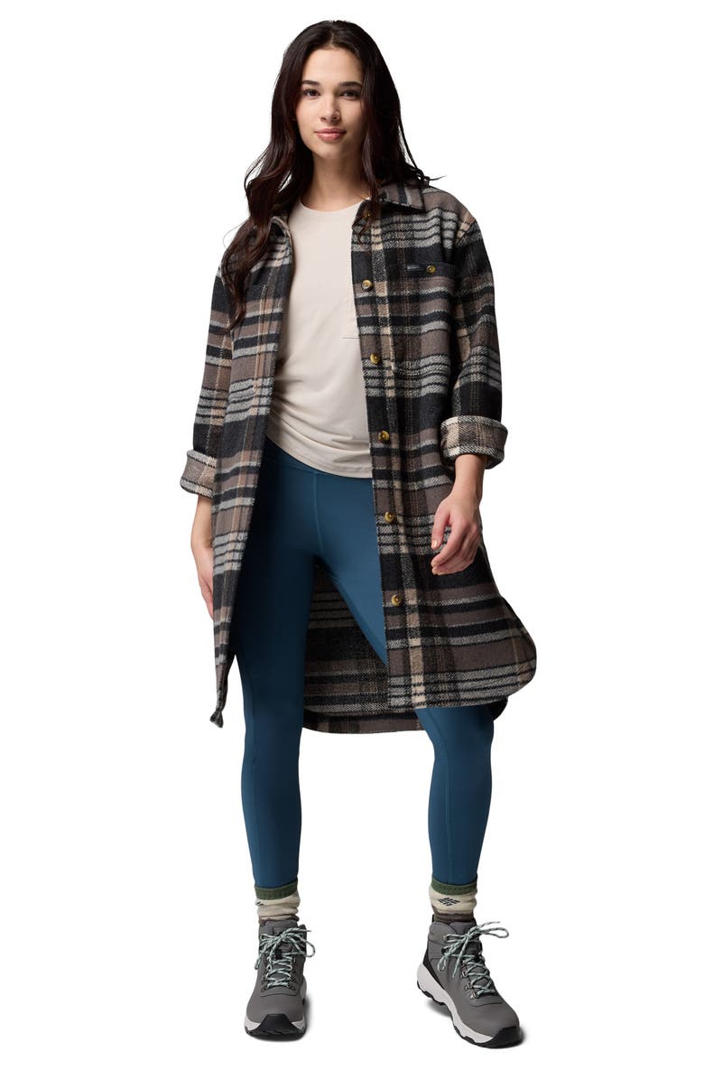 Columbia Wildest Venture<sup>™</sup> Fleece Coat, Alternate, color, Black Vagabond Plaid