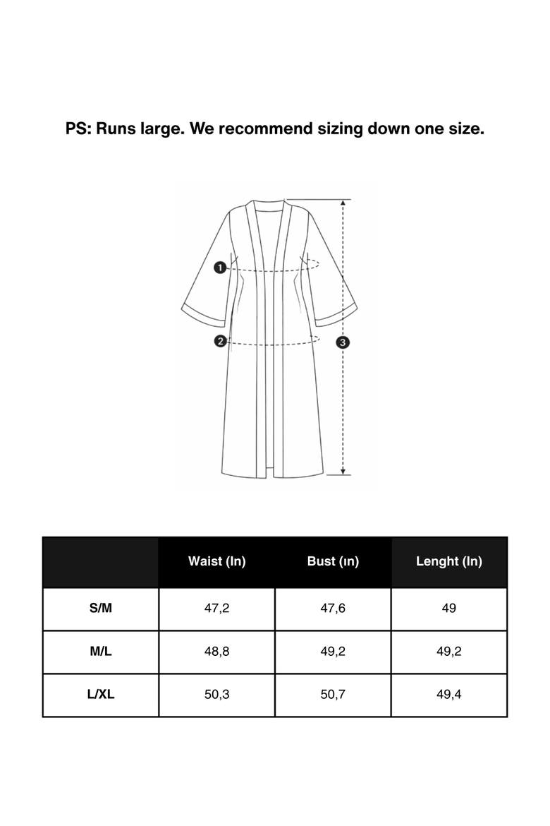 Printed Long Robe, Alternate, color, Multi-Colored
