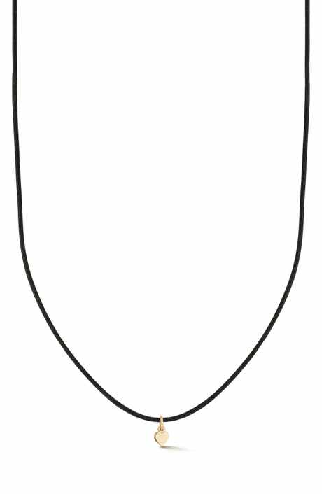 Ember Fine Jewelry 14k Gold Heart Cord Necklace
