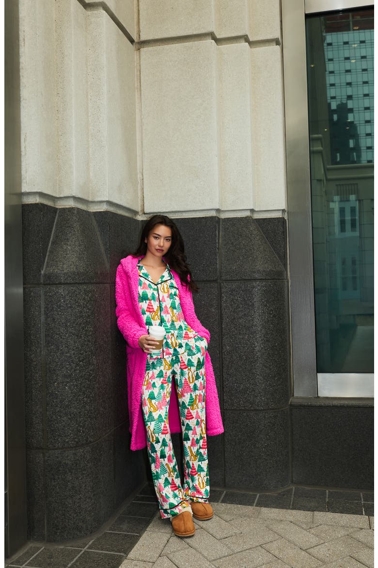 Print Pajamas, Alternate, color, GREEN TREES NOVEL PRINT