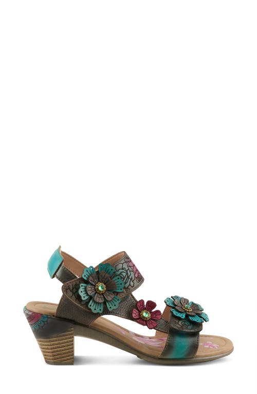 L'artiste By Spring Step Salira Slingback Sandal In Turquoise Multi