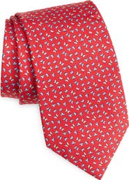 ZEGNA TIES Butterfly Print Silk Tie