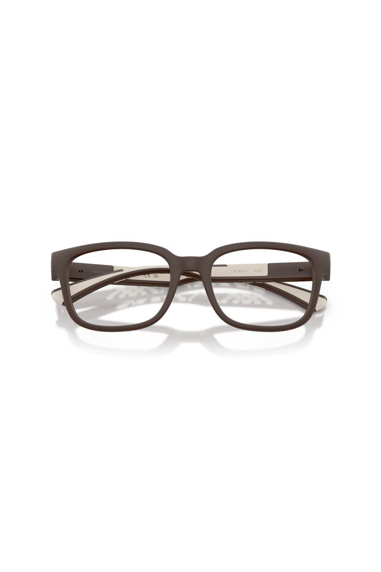 54mm Rectangle optical glasses, Alternate, color, Brown