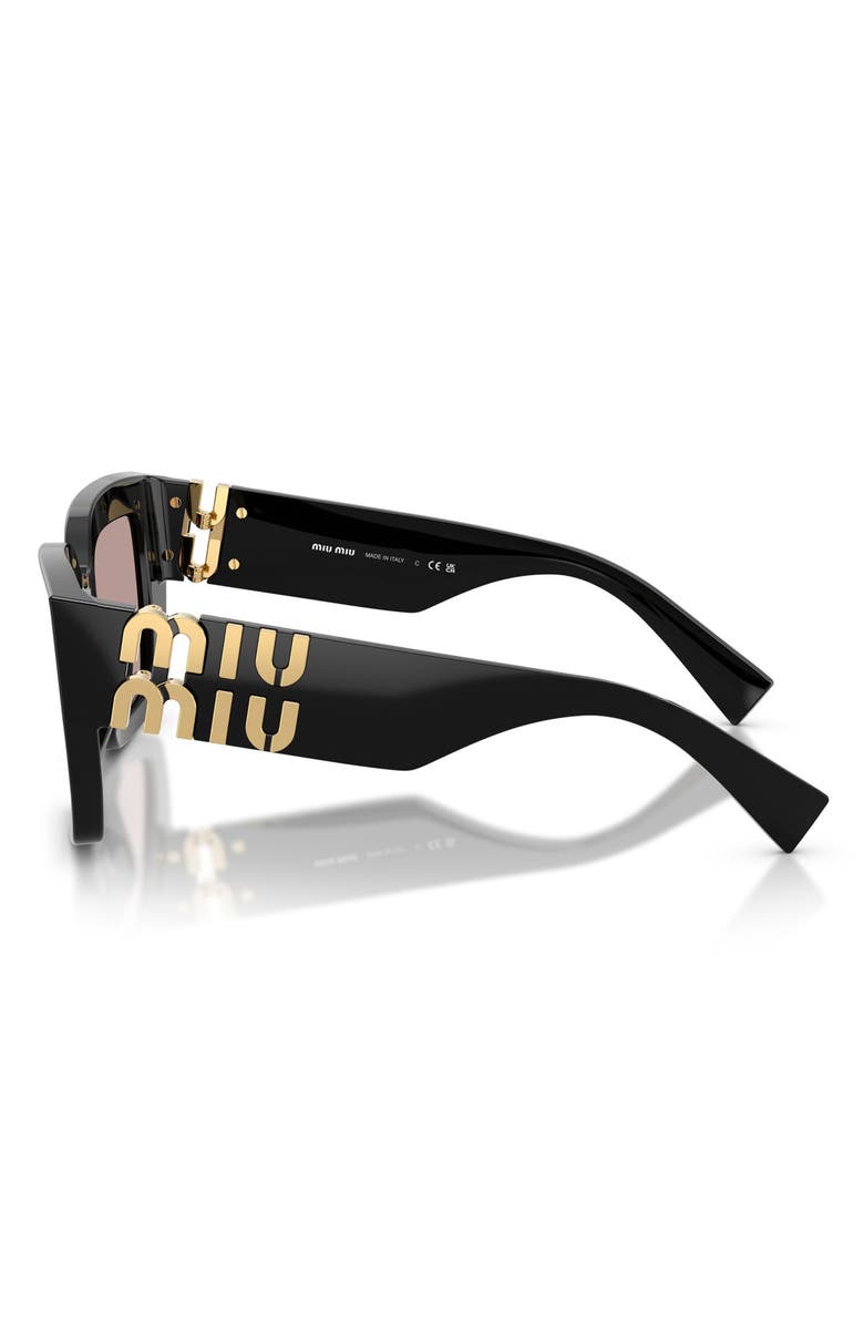 Miu Miu 51mm Gradient Square Sunglasses, Alternate, color, 