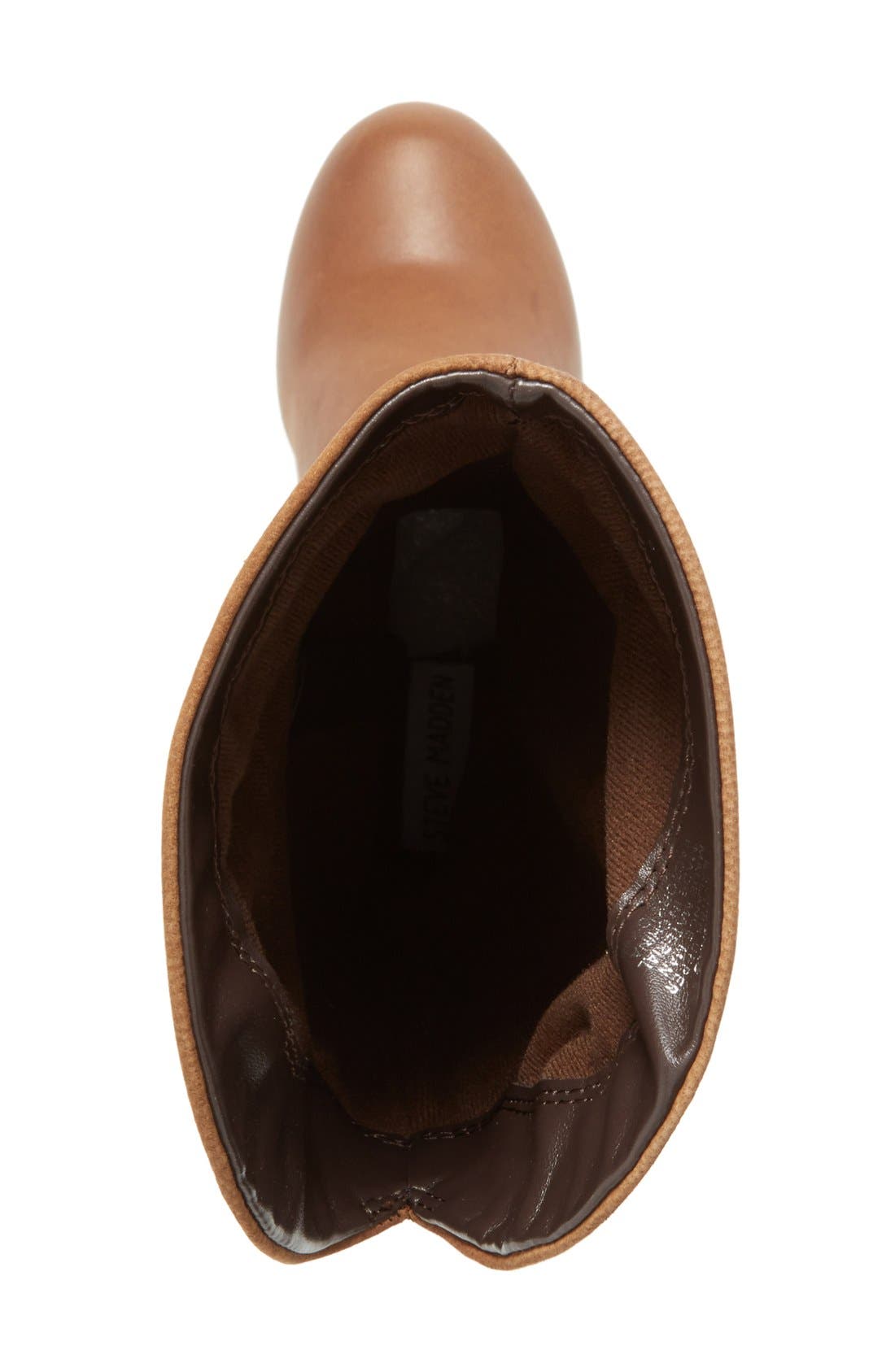 'Rackey' Leather Platform Boot, Alternate, color, COGNAC LEATHER