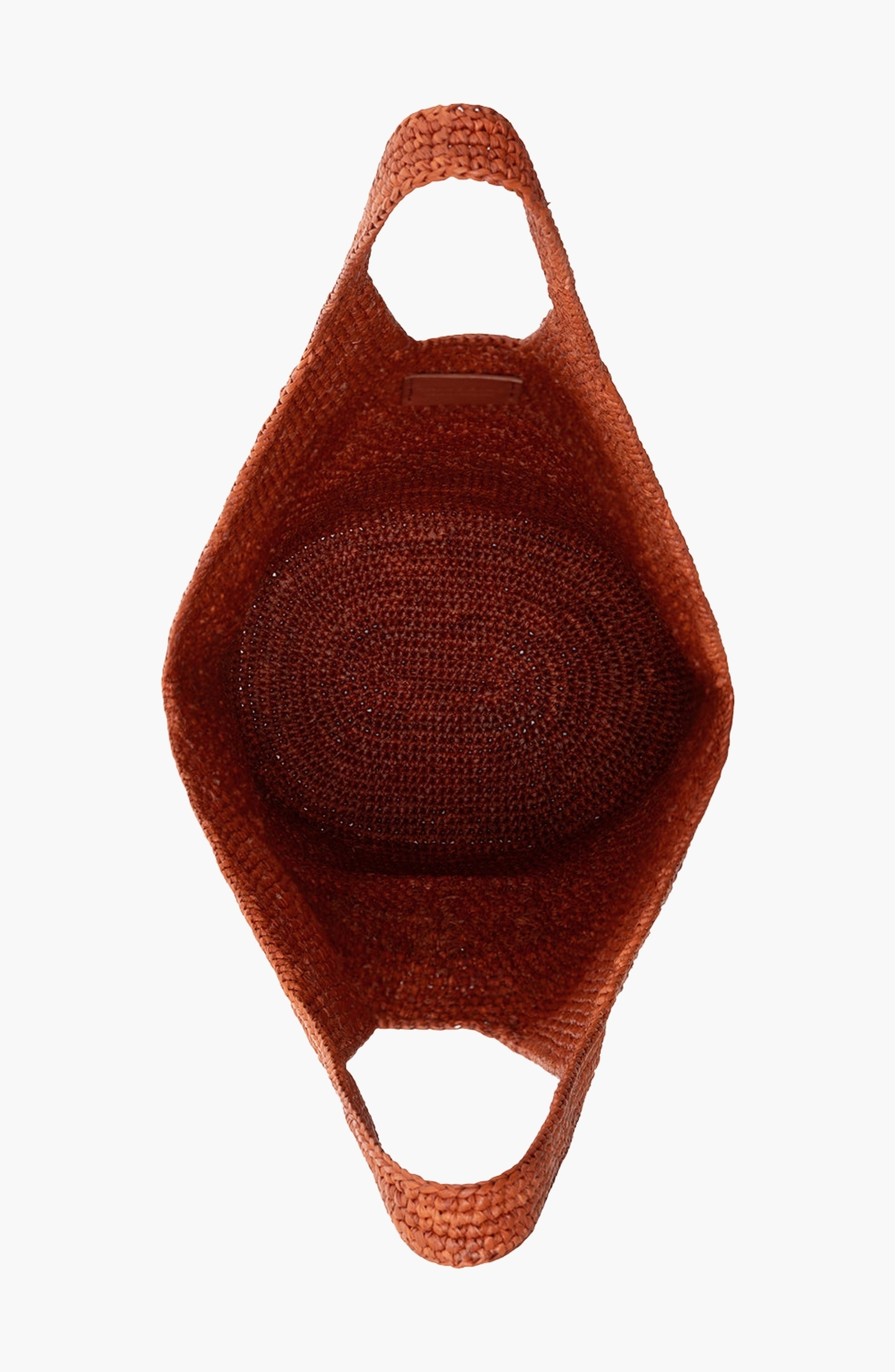 Leah Logo Hobo Raffia, Alternate, color, Red Terracotta