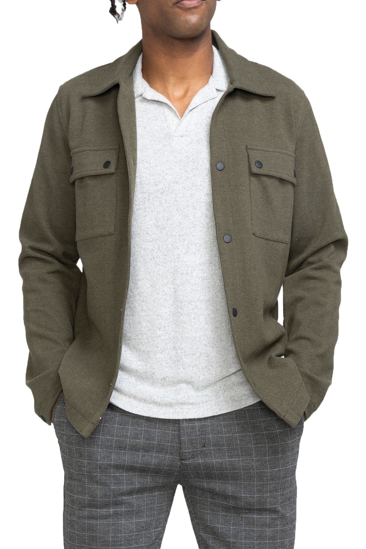 Bennett Knit Shirt Jacket - image 3