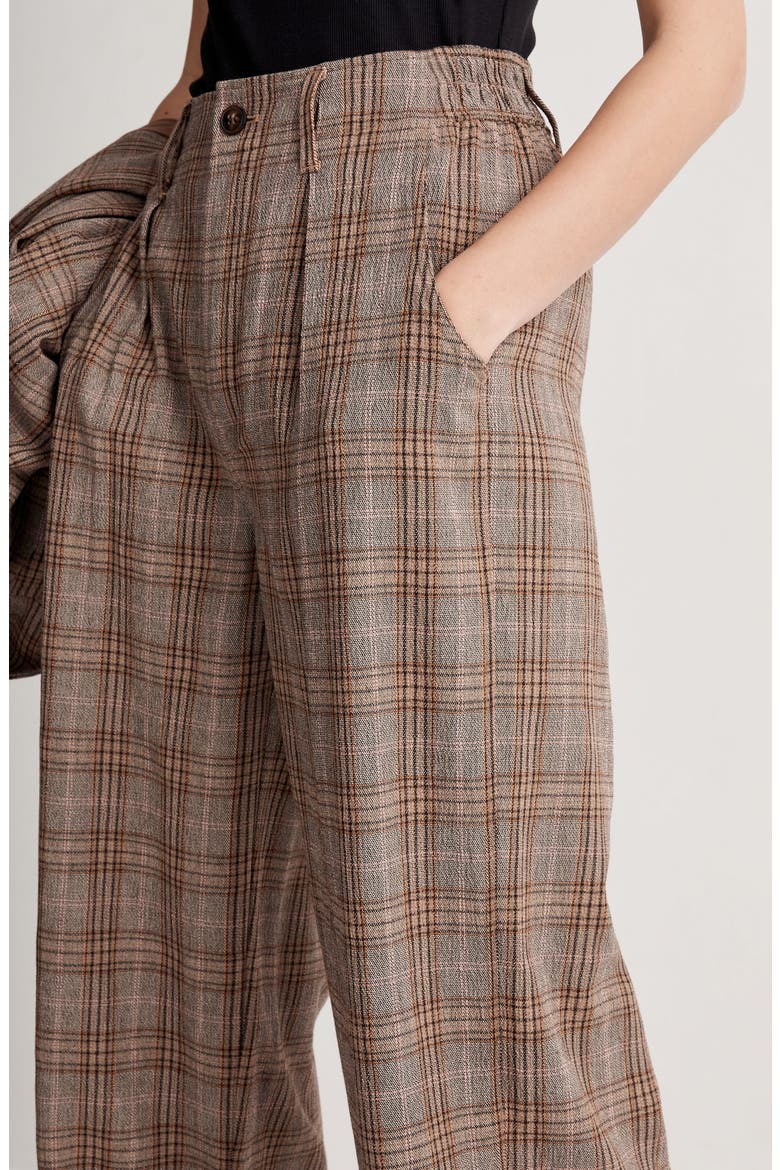 Neale Straight Leg Pants, Alternate, color, IVAN TARTAN PLAID