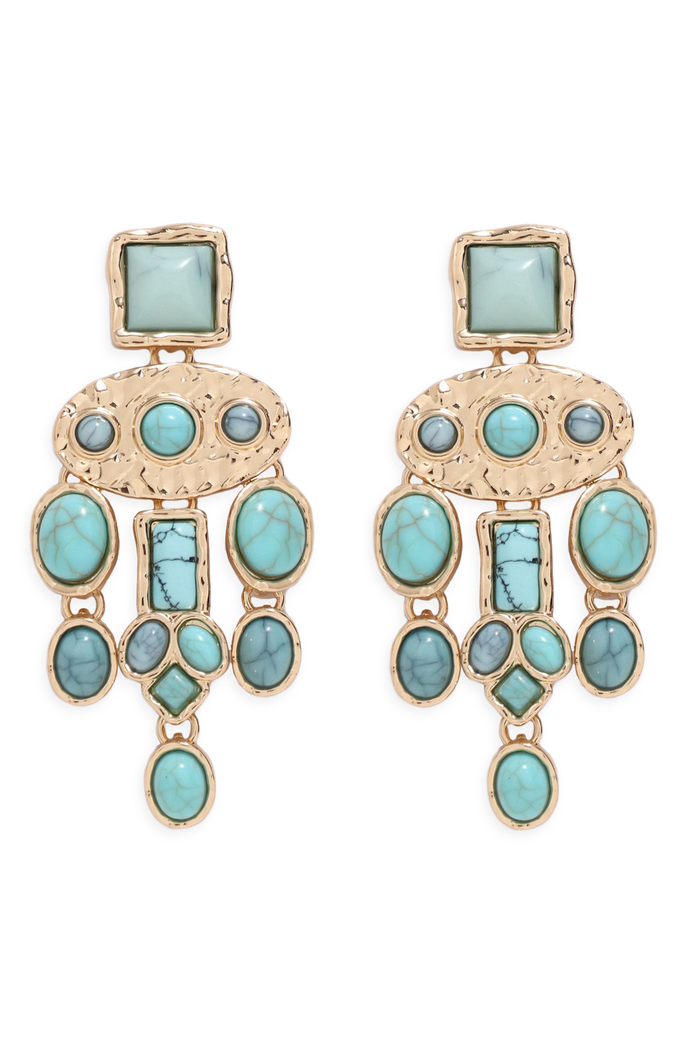 GOLD/ TURQUOISE