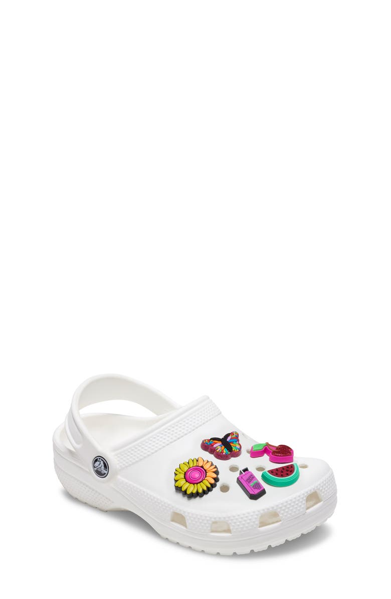 CROCS 5-Pack Color Pop Jibbitz Shoe Charms, Alternate, color,